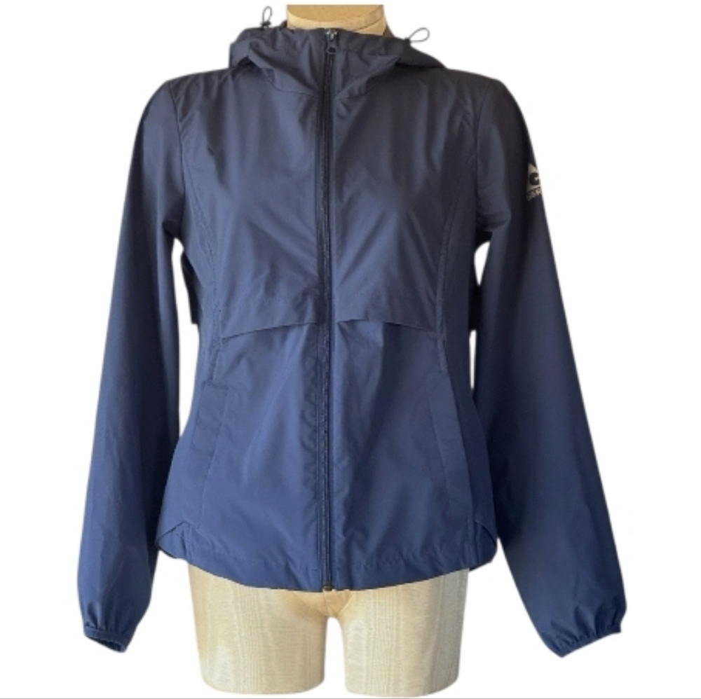 Gerry Lightweight Women's' Navy Blue Hooded Packable Rain Jacket Size XXL NWOT
